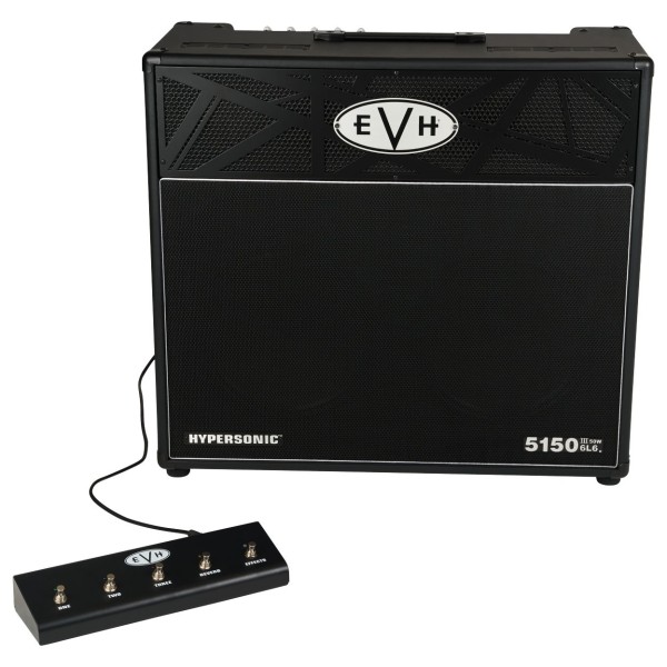 EVH 5150III Hypersonic 6L6 2x12, Black - amp and footswitch