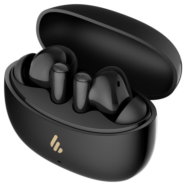 X5 Pro Wireless Bluetooth Earphones, Black - Angled Case Open