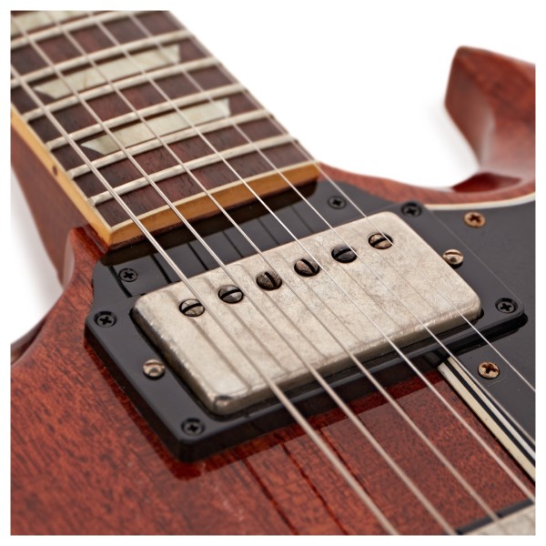 Gibson Custom Murphy Lab 1964 SG Standard Reissue Maestro Vibrola Heavy Aged, Faded Cherry #505434 - neck pickup
