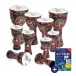 Percussion Plus Slap Djembe Pack, Pre-Tuned, 10 Pack, Mixed Sizes, Carnival