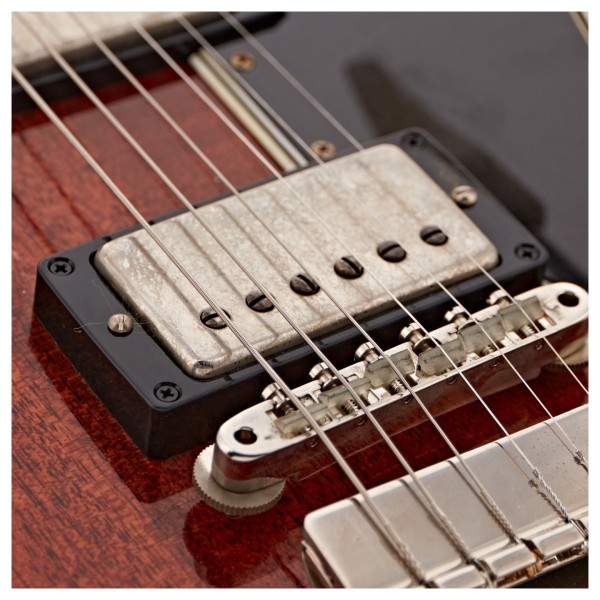 Gibson Custom Murphy Lab 1964 SG Standard Reissue Maestro Vibrola Heavy Aged, Faded Cherry #505434 - bridge pickup