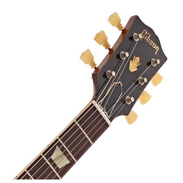 Gibson Custom Murphy Lab 1964 SG Standard Reissue Maestro Vibrola Heavy Aged, Faded Cherry #505434 - headstock
