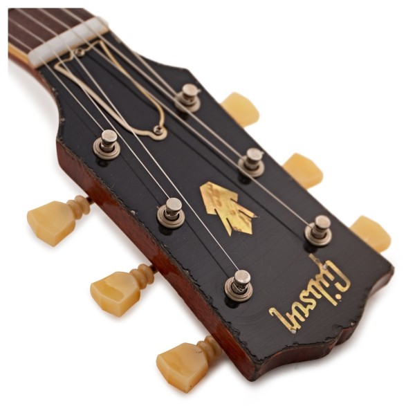 Gibson Custom Murphy Lab 1964 SG Standard Reissue Maestro Vibrola Heavy Aged, Faded Cherry #505434 - headstock logo