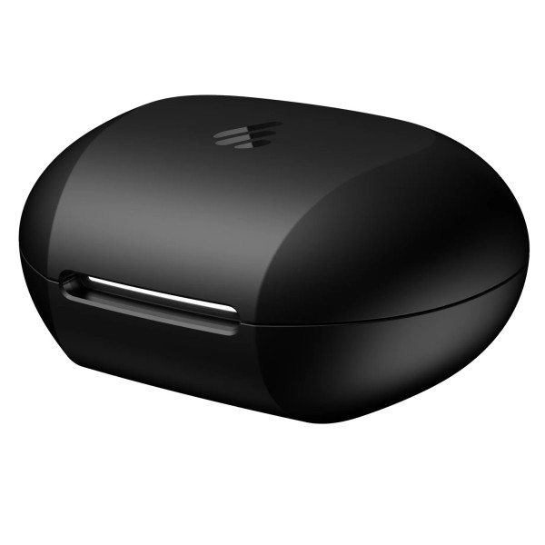Edifier Neobuds Plus True Wireless Bluetooth Earbuds With Active Noise Cancellation, Black - Charging Case Angled
