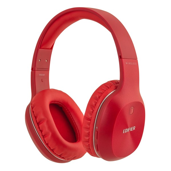 Edifier W800BT Plus Wired And Wireless Bluetooth Headphones, Red - Main Angled