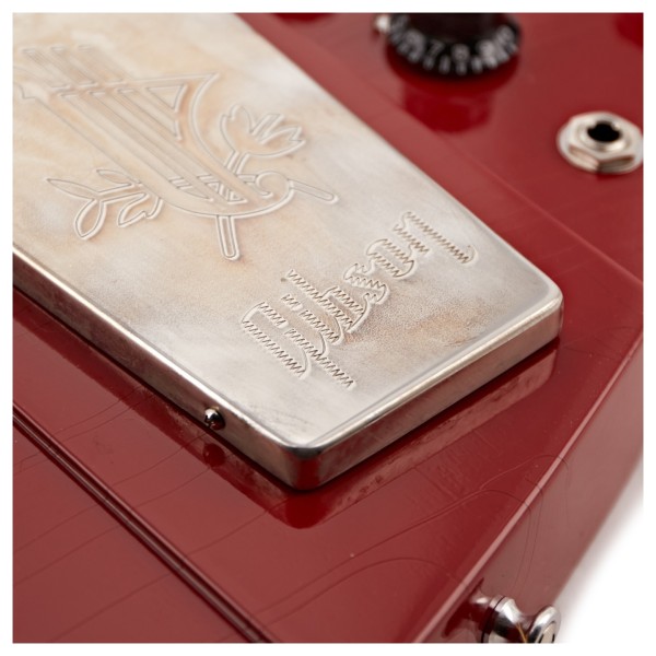 Gibson Custom 1963 Firebird V Maestro Vibrola Ultra Light Aged, Ember Red #407713 - Gibson logo on tailpiece