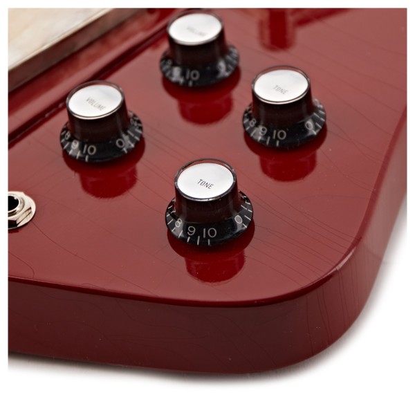 Gibson Custom 1963 Firebird V Maestro Vibrola Ultra Light Aged, Ember Red #407713 - controls