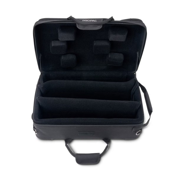 Protec Pro Pac Triple Trumpet Case, Black Open