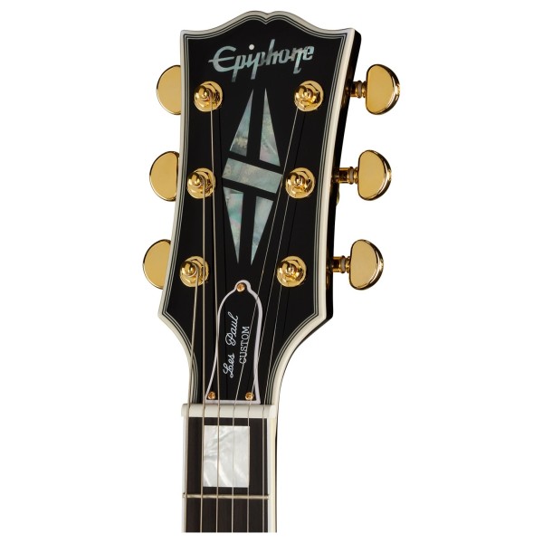 Epiphone Les Paul Custom Inspired By Gibson, Sedona Burst - headstock