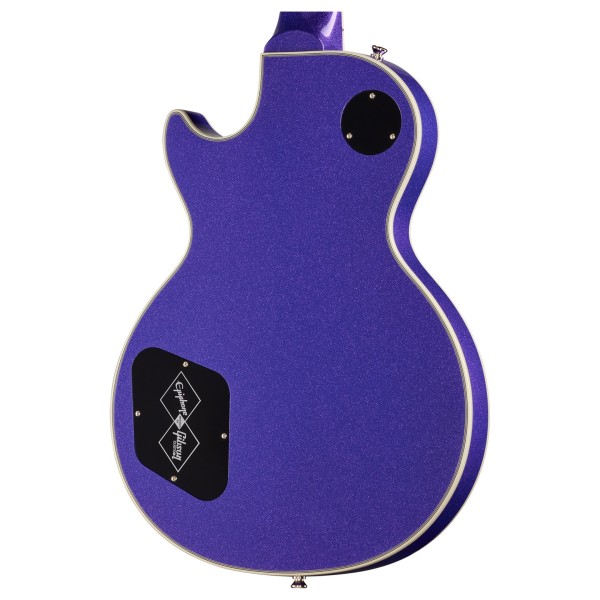 Epiphone Les Paul Custom Inspired By Gibson, Amethyst Sparkle - back of body