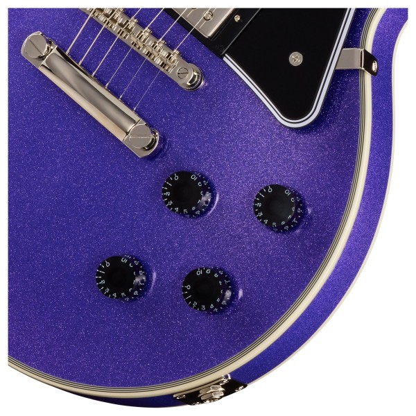 Epiphone Les Paul Custom Inspired By Gibson, Amethyst Sparkle - controls