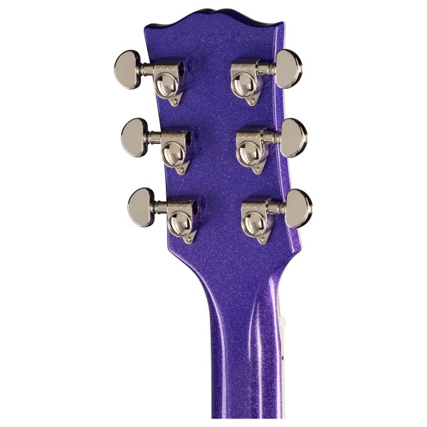 Epiphone Les Paul Custom Inspired By Gibson, Amethyst Sparkle - back of headstock