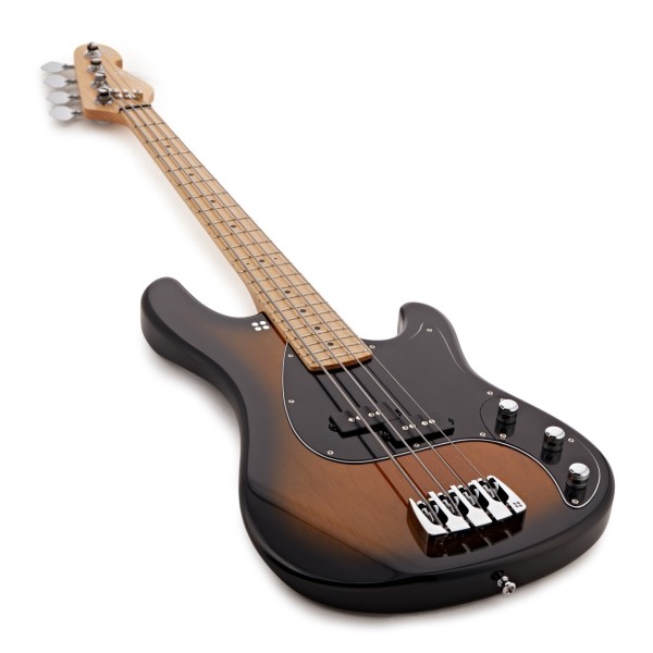 Sandberg California VS Shortscale 4-String, Highgloss Tobacco Sunburst - angled shot