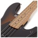 Sandberg California VS Shortscale 4-String, Highgloss Tobacco Sunburst - upper frets