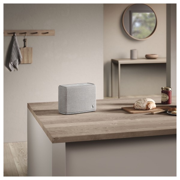 Audio Pro A15 W Wireless Multiroom Speaker, Light Grey - lifestlye 2 