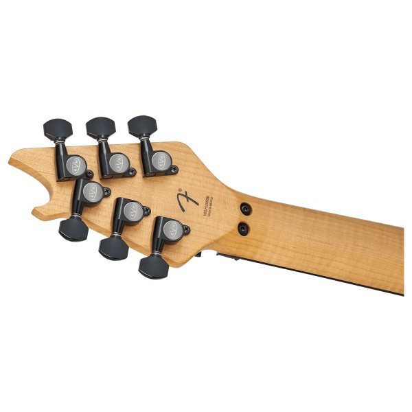 EVH Wolfgang Special, Baked Maple, Stealth Black - back of headstock