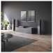 Audio Pro A38 W Active Wireless Floorstanding Speakers (Pair), Black - lifestlye 1 