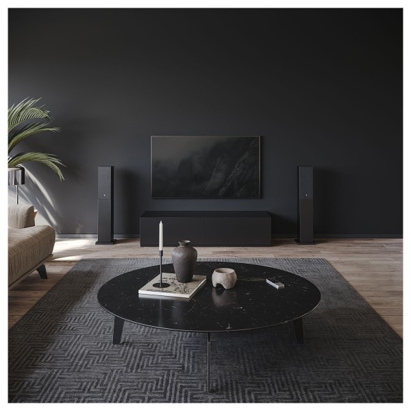Audio Pro A38 W Active Wireless Floorstanding Speakers (Pair), Black - lifestlye 2 