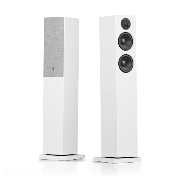 Audio Pro A38 W Active Wireless Floorstanding Speakers (Pair), White - 