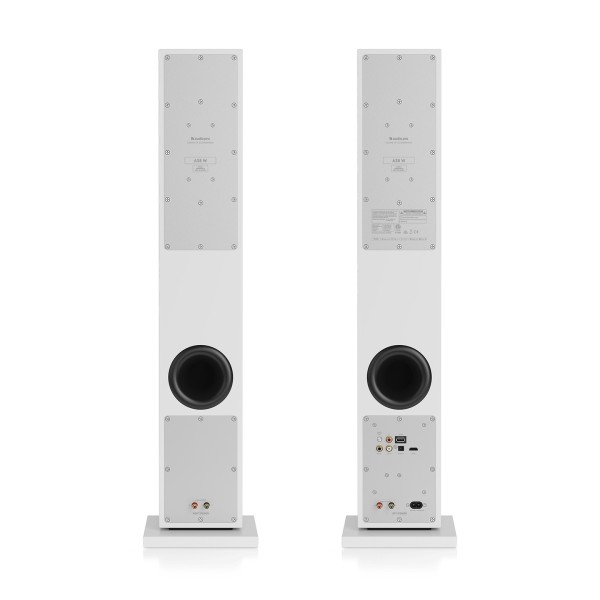 Audio Pro A38 W Active Wireless Floorstanding Speakers (Pair), White rear 