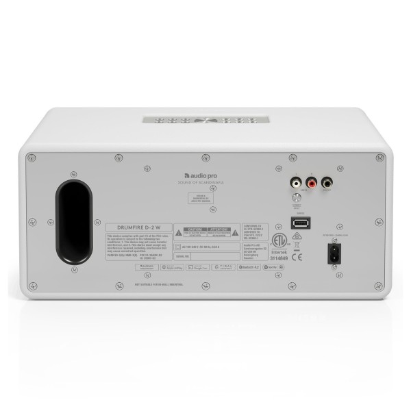 D-2 W Multiroom Speaker, White - Rear