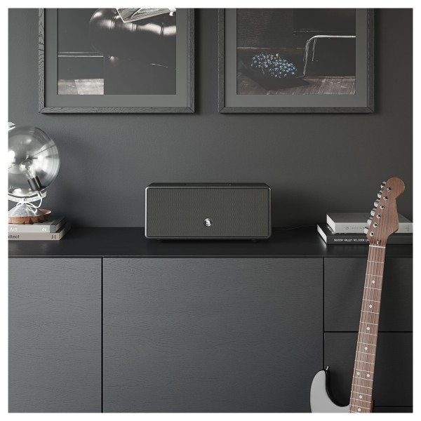 Audio Pro D-2 W Compact Wireless Multiroom Speaker, Black - Lifestyle
