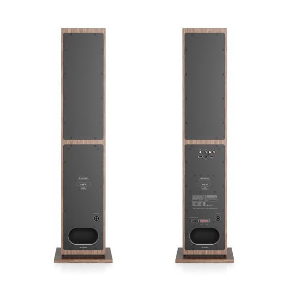Audio Pro A48 W Active Wireless Floorstanding Speakers (Pair), Walnut