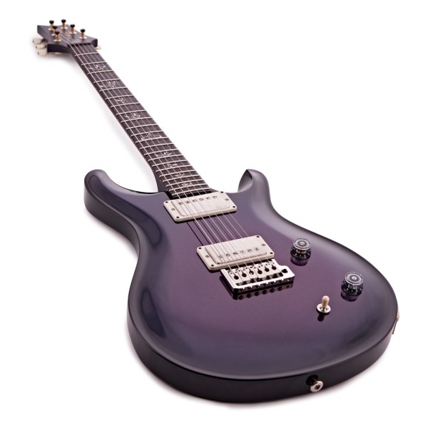 PRS CE22 Blackout Neck, Sprayer's Choice Metallic Purple Flake #0415303 - angled shot