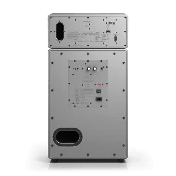Audio Pro Drumfire Blackstar Multiroom Speaker, Grey - Rear