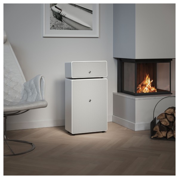 Audio Pro Drumfire W Wireless Speaker, White - Lifestyle