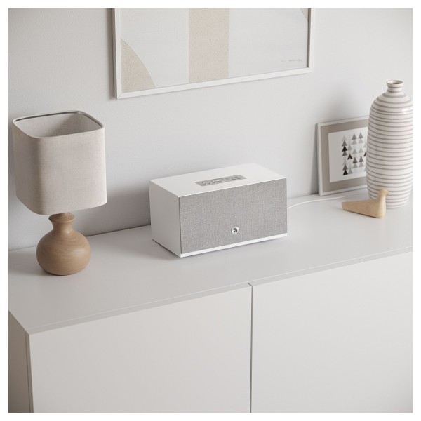 Audio Pro C10 MkII W Compact Wireless Multiroom Speaker, White - lifestlye 2 