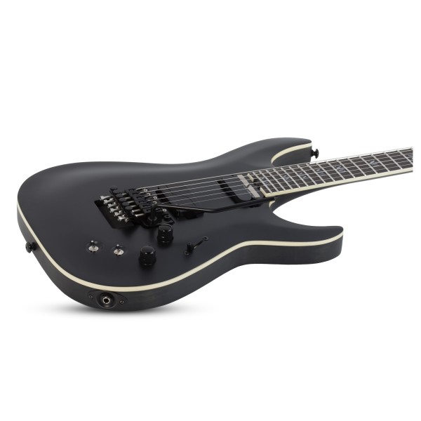 Schecter C-1 FR S SLS Evil Twin, Satin Black Tilt