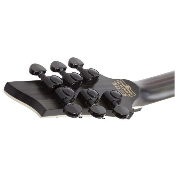 Schecter C-1 FR S SLS Evil Twin, Satin Black Headstock