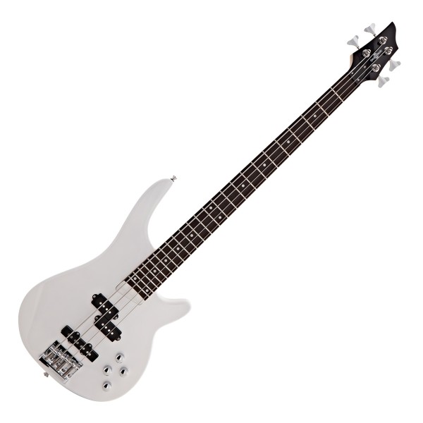 Chicago Bass Guitar by Gear4music, White