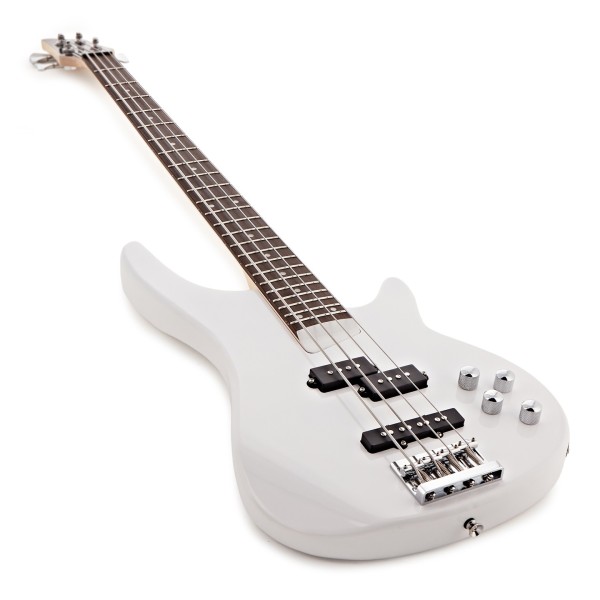 Chicago Bass Guitar by Gear4music, White
