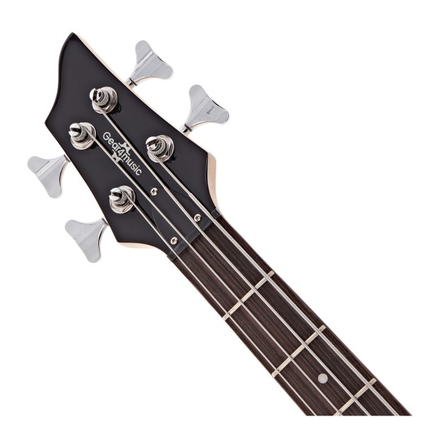 Chicago Left Handed Bass Guitar by Gear4music, Natural