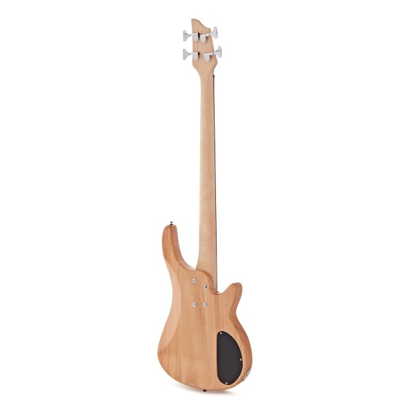 Chicago Left Handed Bass Guitar by Gear4music, Natural