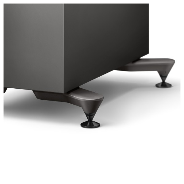 KEF R7 Meta Floorstanding Speakers (Pair), Titanium Gloss - feet