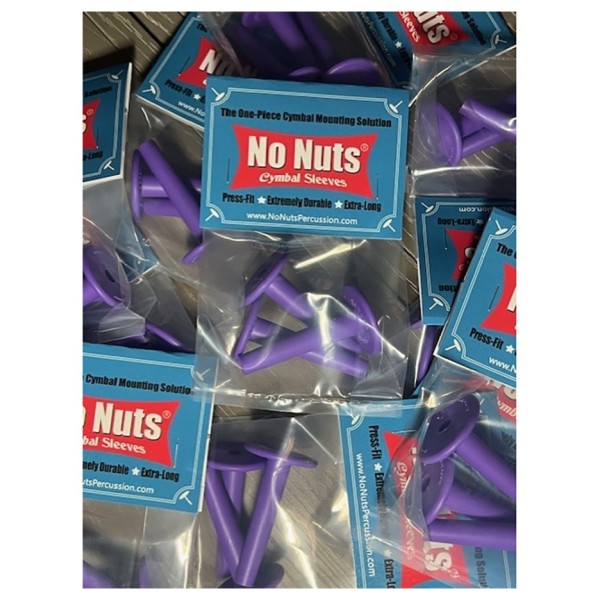 No Nuts Cymbal Sleeves 3pk, Purple