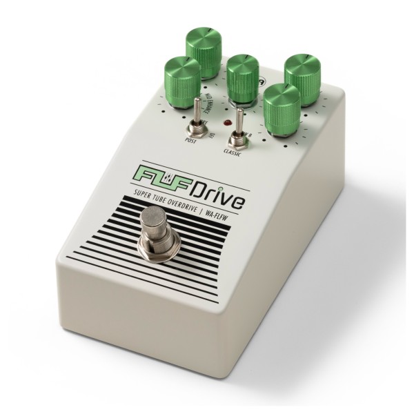 Warm Audio Fluff Drive Super Tube Overdrive Pedal, White - Angle