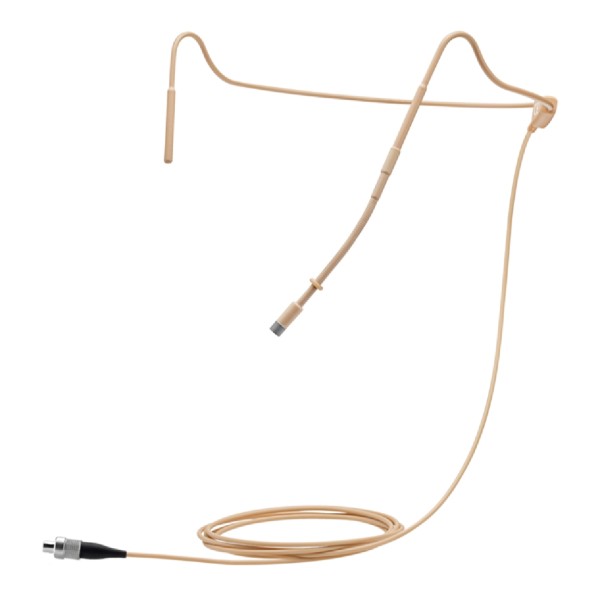 Sennheiser HS 2 Omnidirectional Condenser Neckworn Microphone with 3-Pin Connector, Beige
