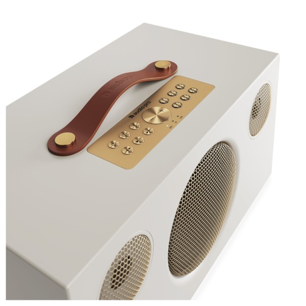 Audio Pro C10 MkII W Compact Wireless Multiroom Speaker, Classic Dune - top 