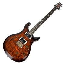 PRS SE Custom 24 Semi-Hollow Piezo, Orange Tiger Smokeburst - Ex Demo