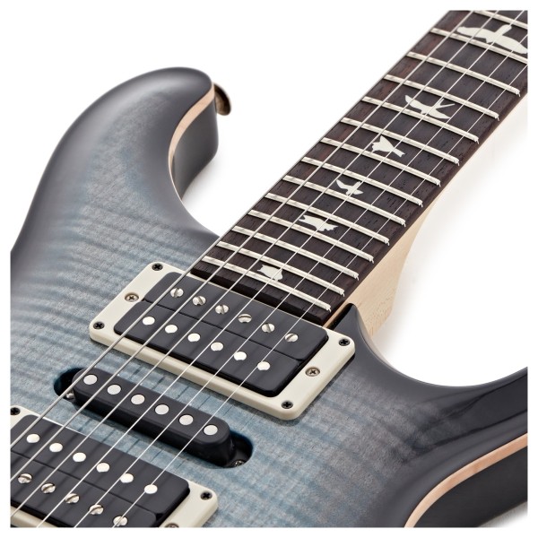 PRS CE24 Special Limited Edition, Faded Blue Smokeburst #0419884 - upper frets