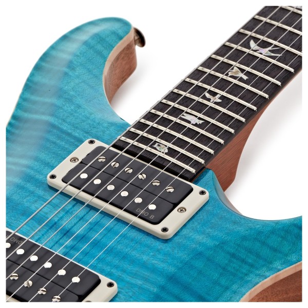 PRS Custom 24 Piezo, Carroll Blue #0417704 - upper frets