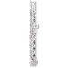 Trevor James Privilege Flute, Traditional Silver Lip Plate, Open Hole Close-up