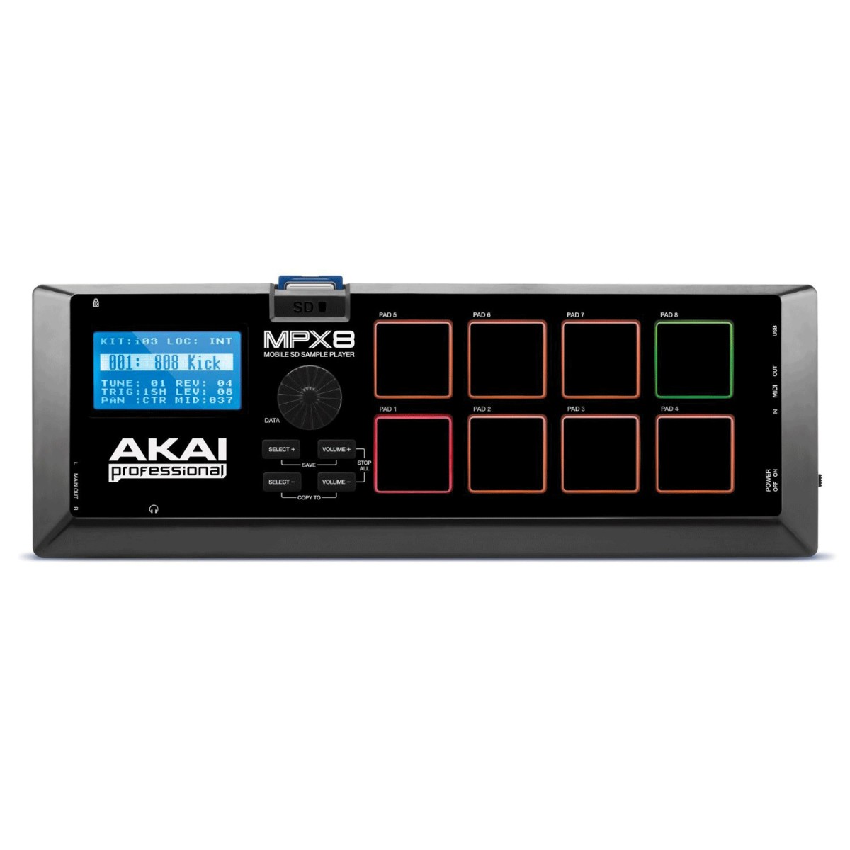 Click to view product details and reviews for Akai Professional Mpx8 Sd Sample Pad Controller Nearly New. Click to view product details and reviews for Akai Professional Mpx8 Sd Sample Pad Controller Nearly New.