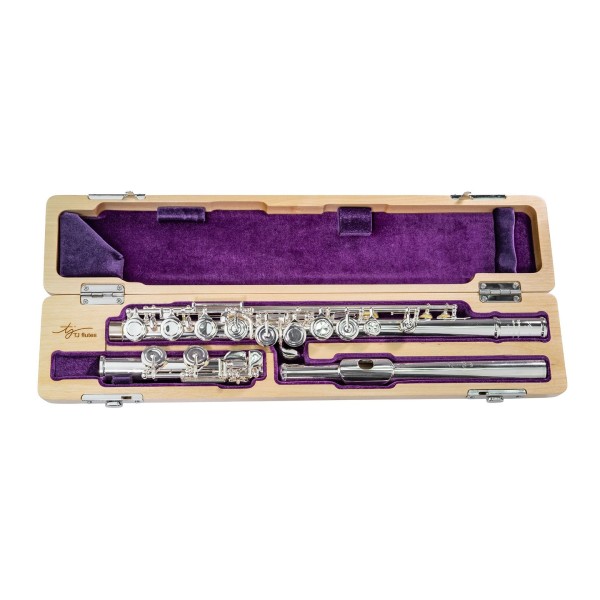 Trevor James Chanson Flute, Voce Head, Split E Case Open