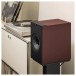 KEF Coda W Bookshelf Speakers (Pair), Vintage Burgundy lifestyle 4