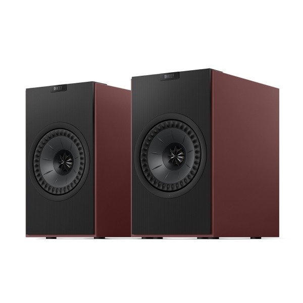 KEF Coda W Bookshelf Speakers (Pair), Vintage Burgundy main 